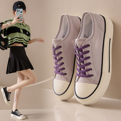 Korean canvas shoes for women 2023 summer new versatile student breathable running board shoes casual shoes for girls and boys fashion 8692