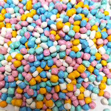 彩色鈉米仿瓷顆粒兒童玩具砂魚缸裝飾底砂充氣堡用仿瓷沙