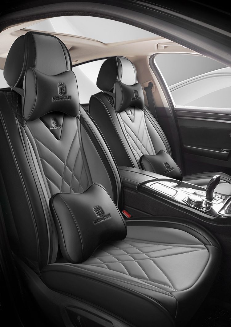 Car Five-Seater Four-Season Universal Car Seat Cushion Fully Surrounded Seat Cushion Cover Fully Covered Seat Cover Breathable Seat Cushion Summer New Style