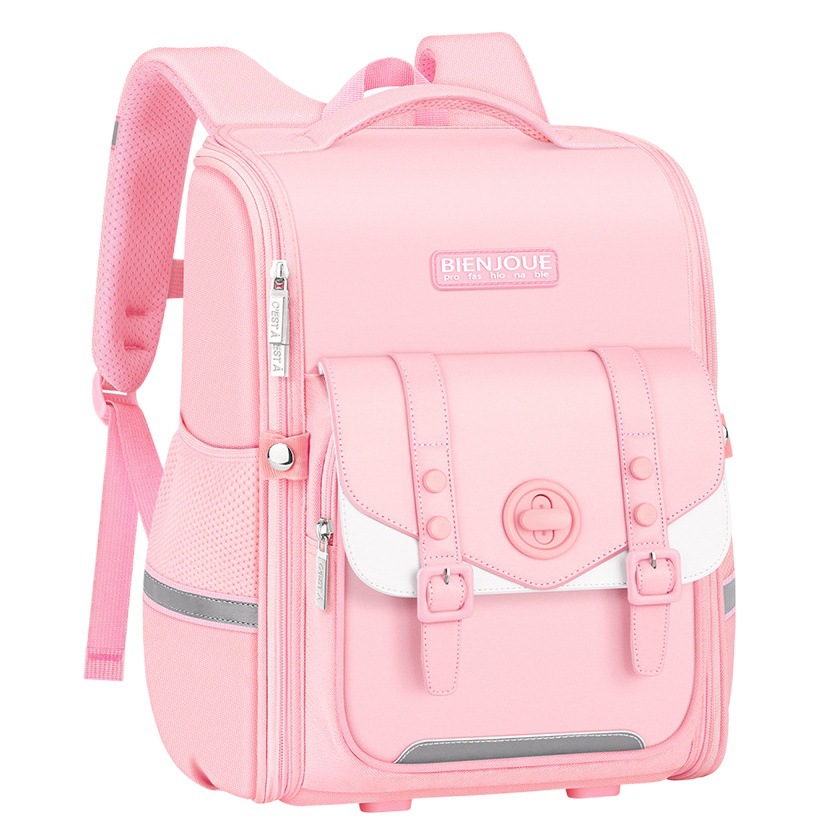 Mochila sencilla de estilo coreano para niños de guardería, protección de la columna vertebral, mochila escolar para estudiantes de primaria de 3 a 6 grados, gran capacidad