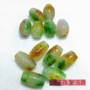 三色雕刻大号翡翠桶珠