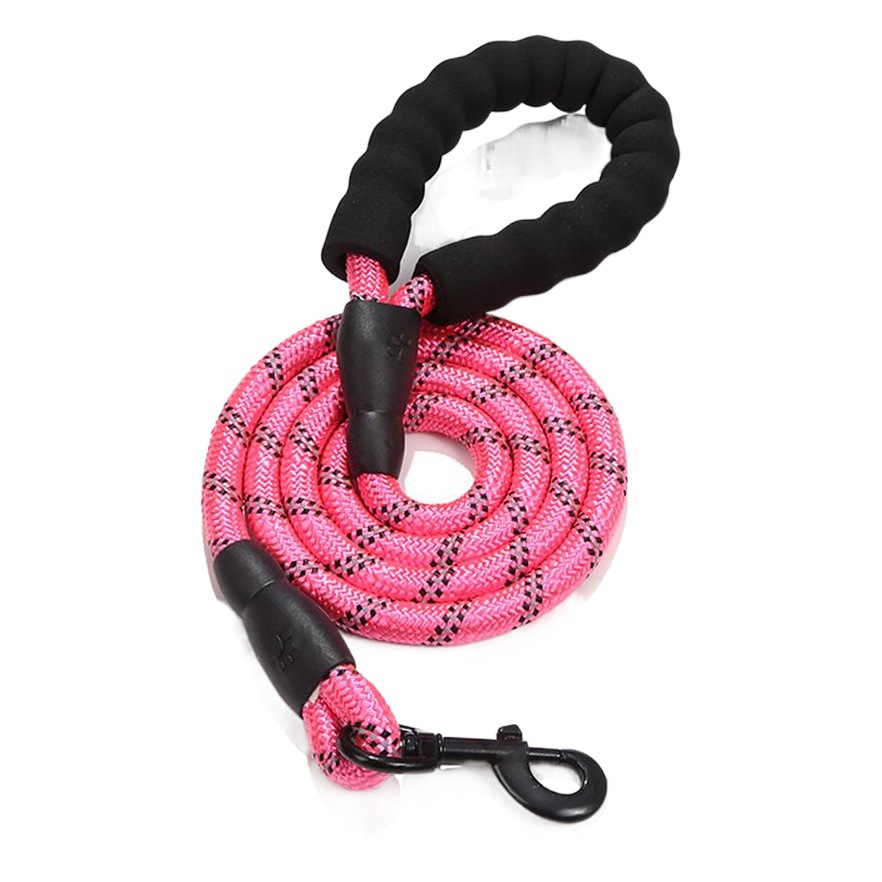 Super suministro directo de fábrica suministros para mascotas cuerda de perro cuerda redonda de nylon cuerda de tracción reflectante cuerda de perro resistente al desgaste 1,5 m