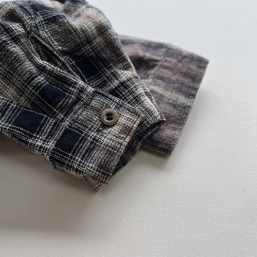 Classic and versatile ~ Boys' plaid shirt, autumn new style, children's versatile casual Korean style trendy jacket, baby girl
