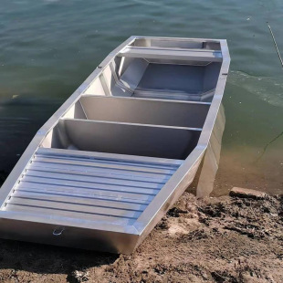 Stainless Steel Fishing Boat 3m Fish Pond Farming Fishing Boat Speedboat River Cleaning Boat 4m Assault Boat Salvage Boat