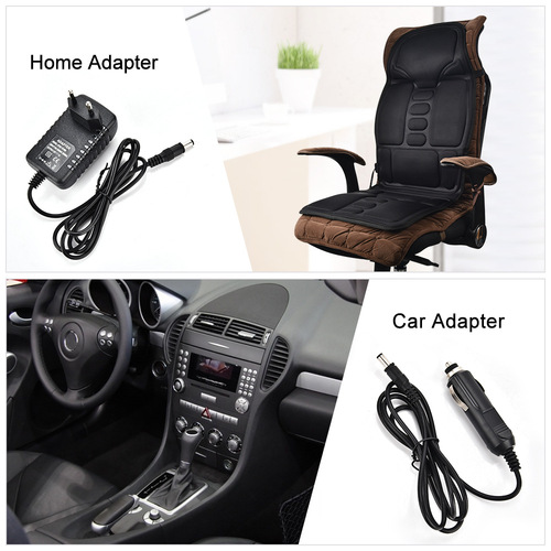 HISOME car heated massage seat cushion, home car dual-purpose seat heating cushion, plug-in heating chair cushion
