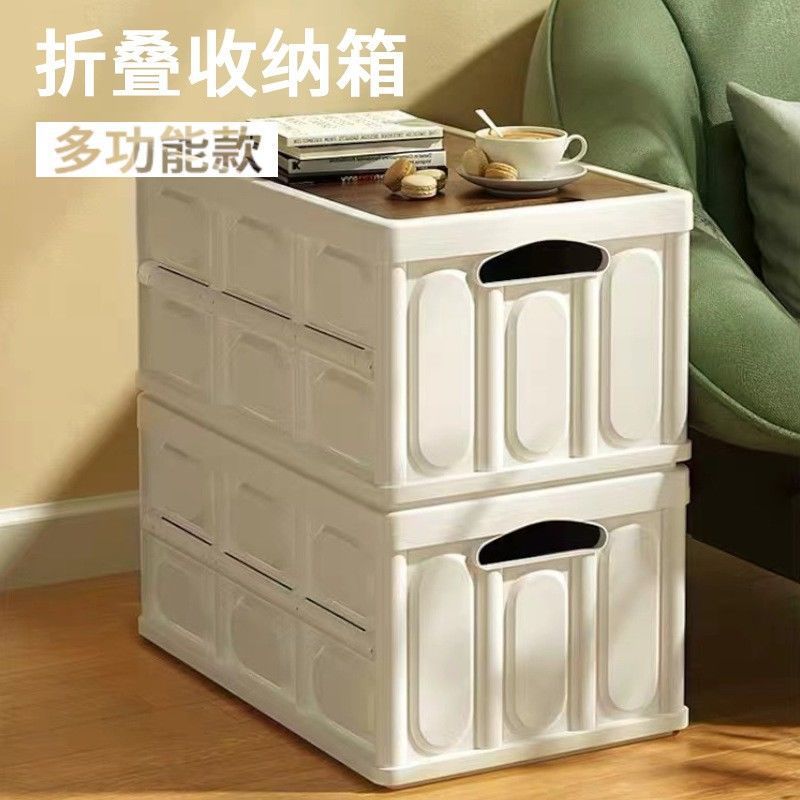 Travel folding capacious storage box for auto