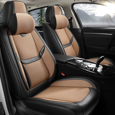 Four Seasons Pad: Seat Cover Fabric Car Seat Cushion