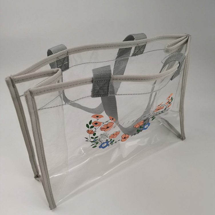 pvc塑料可按扣手提袋多规格饮料包装袋 透明立体袋礼品袋厂家批发