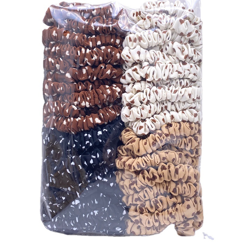 009 leche color té Toalla grande etiqueta de tela banda para el cabello cuerda para el cabello banda de goma un yuan dos yuanes tienda accesorios para el cabello accesorios para la cabeza