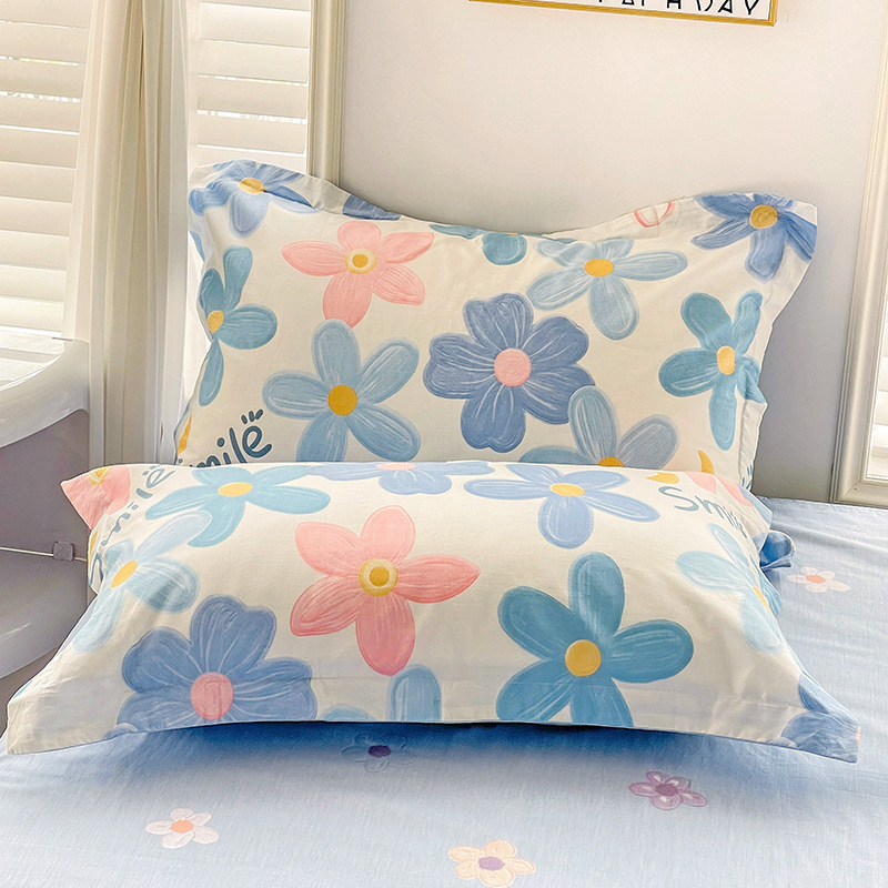 라이트 플로럴 블루★【순면】