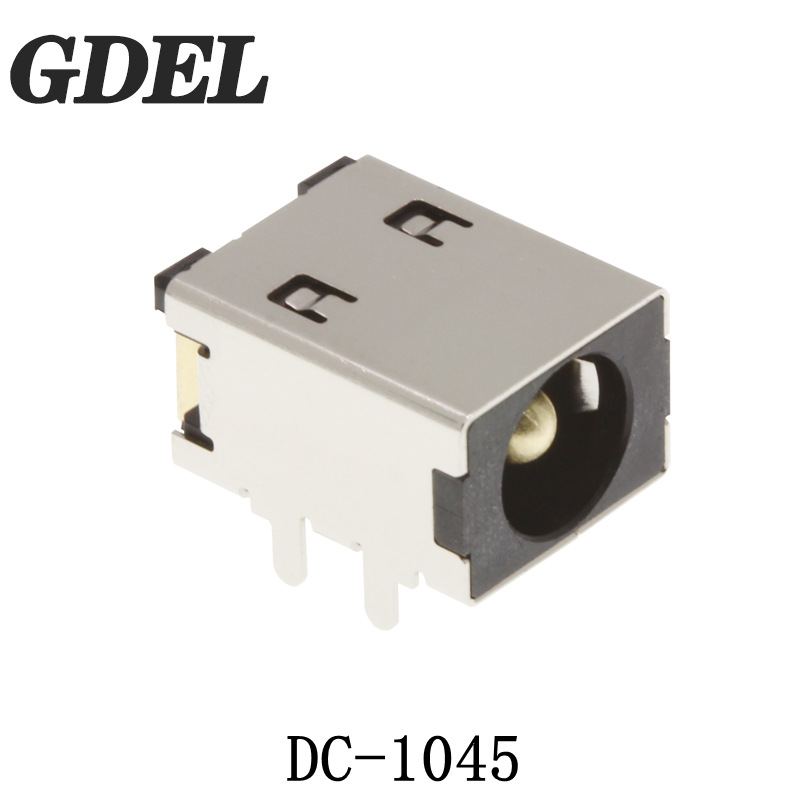 大电流DC电源插座30V/15A卧式5525/5521直流充电母座耐高温