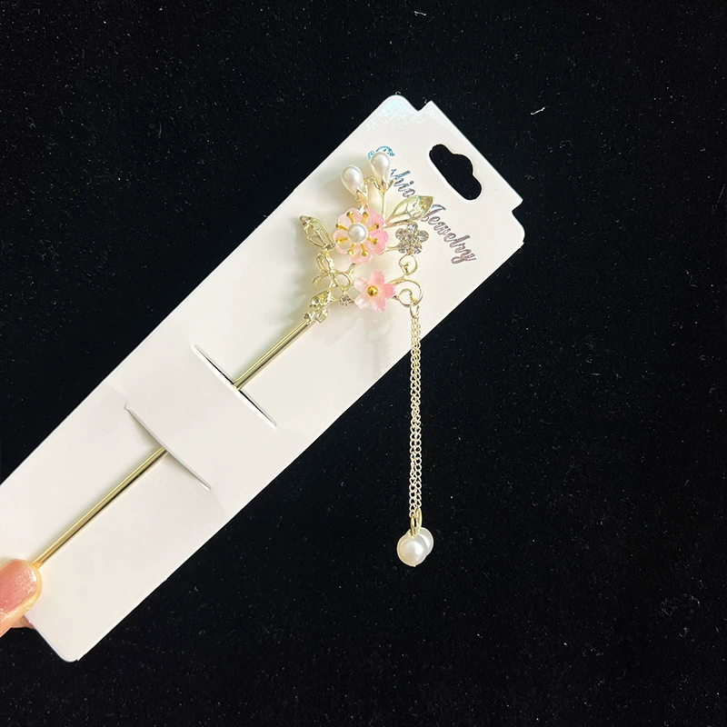 Hairpin Hanfu заколка для волос, орхидея цветочный декоративный аксессуар для волос, простая элегантная китайская стиль