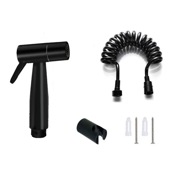 ➷⇦⇦⇦A black spray gun set [1.5m spring tube]