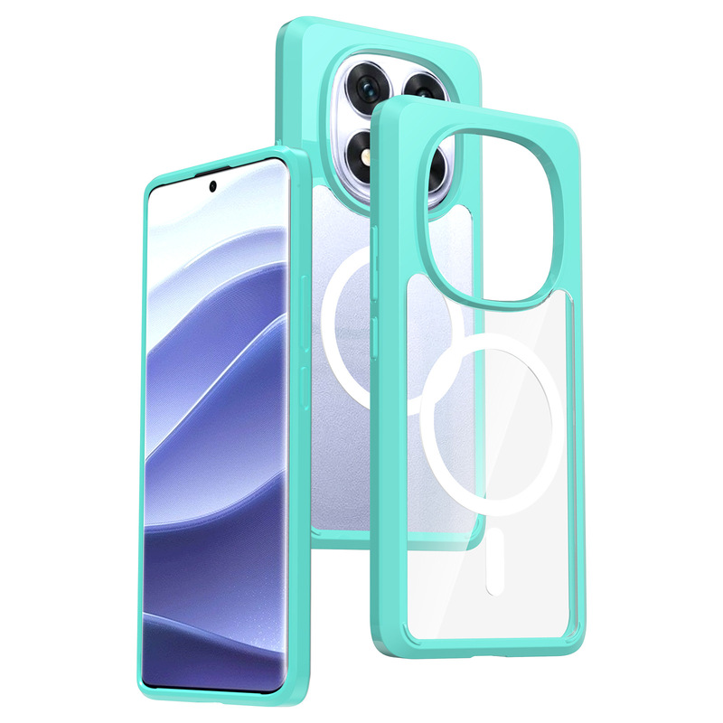 Redmi Note14 磁気携帯電話ケースに適した厚みのあるアクリルスペースクリスタル 13pro14c 透明保護カバー|undefined