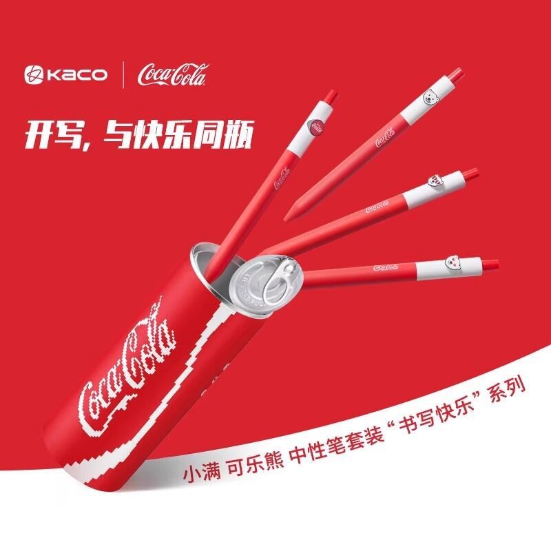 KACO コカ・コーラ共同ブランド コカ・コーラ ベア プレス ゲルペン プルリングペン デコンプレッションペン ダイヤル回転芯|undefined