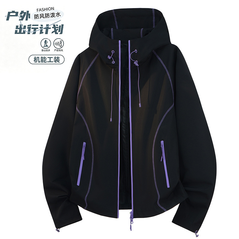 Mountain-Style Windbreaker Jacket for Women, Spring 2026 New Model, Outdoor Windproof and Waterproof Casual Jacket for Petite Sizes Mountain-Style Windbreaker Jacket for Women, Spring 2026 New Model, Outdoor Windproof and Waterproof Casual Jacket for Petite Sizes