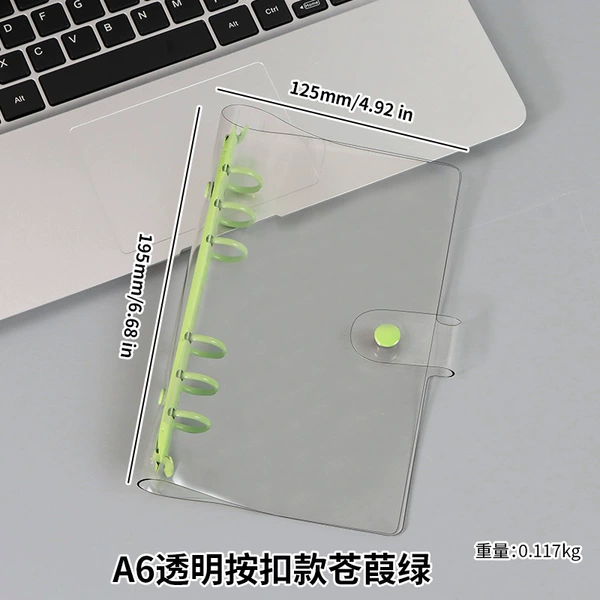 A6 transparently press the deduction Cangbang green