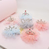 Small princess costume, hairgrip, hair accessory, lace jewelry, three dimensional hairpins