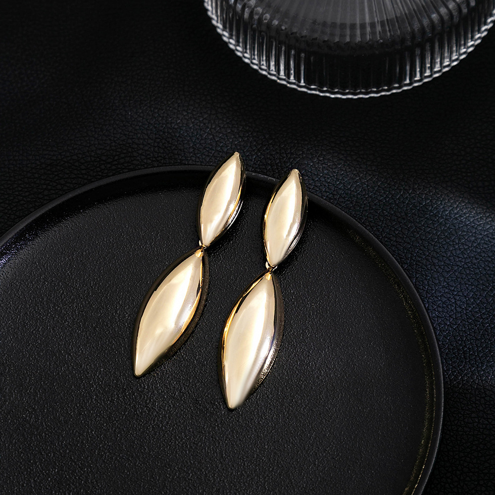 16g Weight Drop Earrings Classification 1 Pair Quantity Daily Occasion Iron Material Geometric Pattern Women's Gender Plating Design Simple Style Style 1 Pair Simple Style Geometric Plating Iron Drop Earrings 31