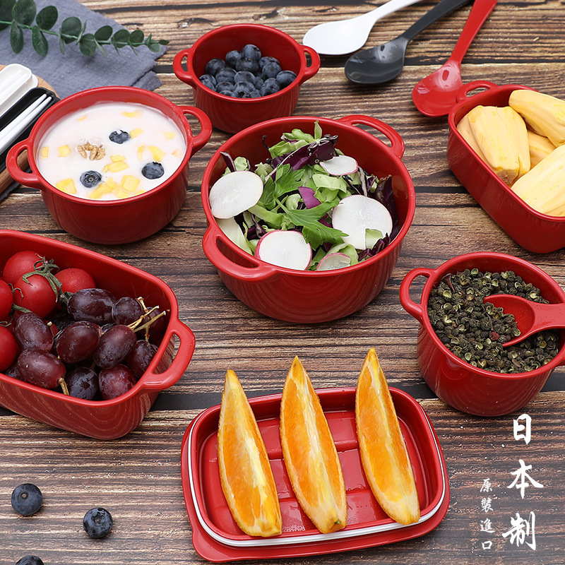 Yamada Japanese Imported Food Storage Box Kitchen Storage Jar Fruit Salad Bowl Baby Food Bowl Food Grade