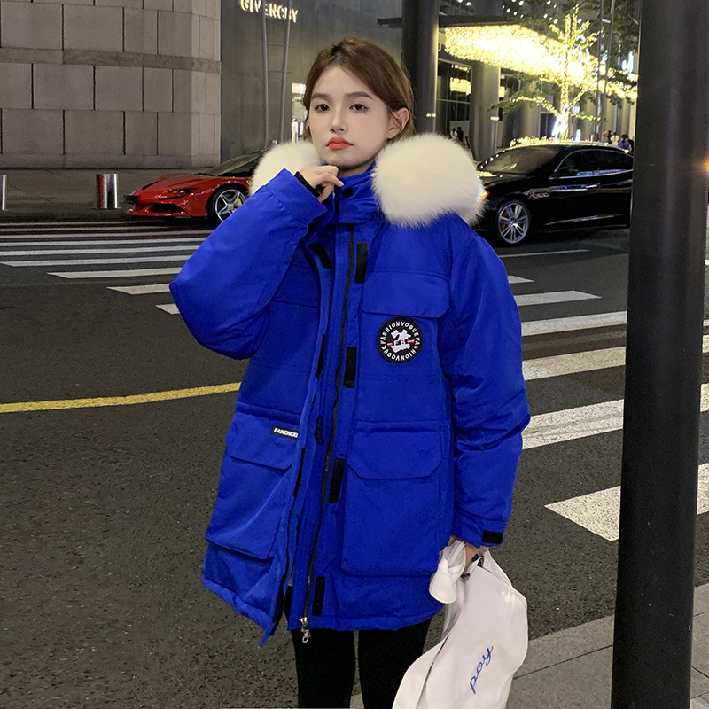 Algodón de pluma para mujeres 2023 nuevo invierno engrosado chaqueta de algodón con capuzas para mujeres coreanas sueltas chaqueta de algodón de trabajo image 5