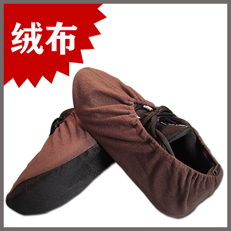 La cubierta para zapatos de tela gruesa se puede lavar repetidamente en el hogar, piso antideslizante resistente al desgaste, sala de máquinas modelo sala de máquinas, cubierta para pies de taller limpia al por mayor