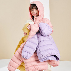 2023 New 90% Down Children's Light and Thin Down Jacket for Boys and Girls in Korean Style Hooded Coat for Winter Wear 