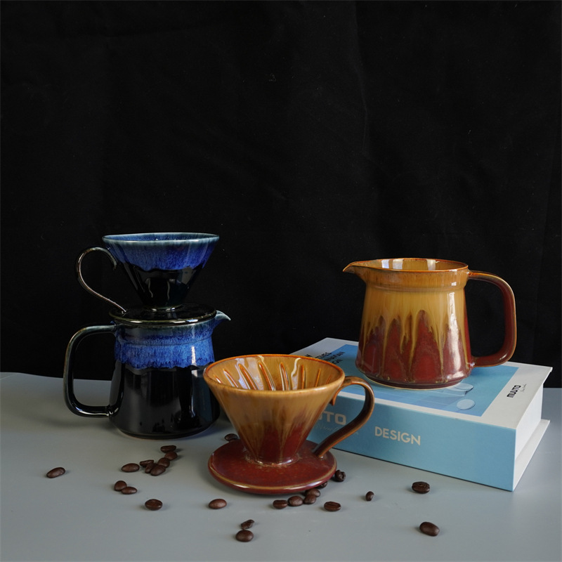 For Over Set V60 Top Quality Cup Paper Filter Ceramic Coffee Hot Sale Sharing Pot_voghion.com