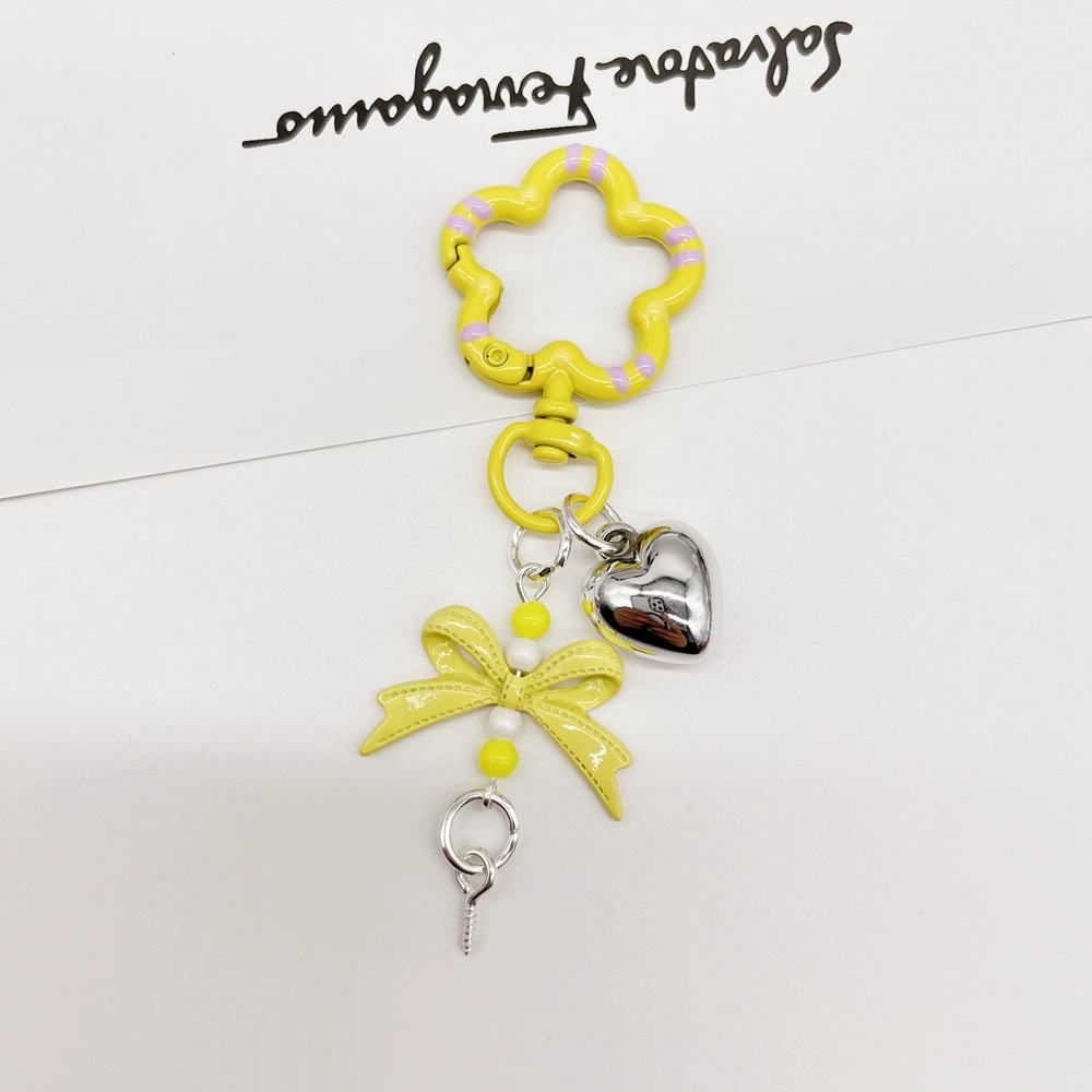 Universal keychain flower-shaped, accessories, flowered, DIY