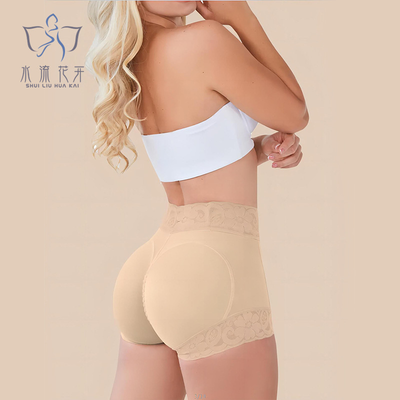 Nuevo Comercio exterior transfronterizo caliente verano cintura alta que forma la ropa interior encaje cintura que forma pantalones cortos de levantamiento de cadera que forman el vientre que forma los pantalones