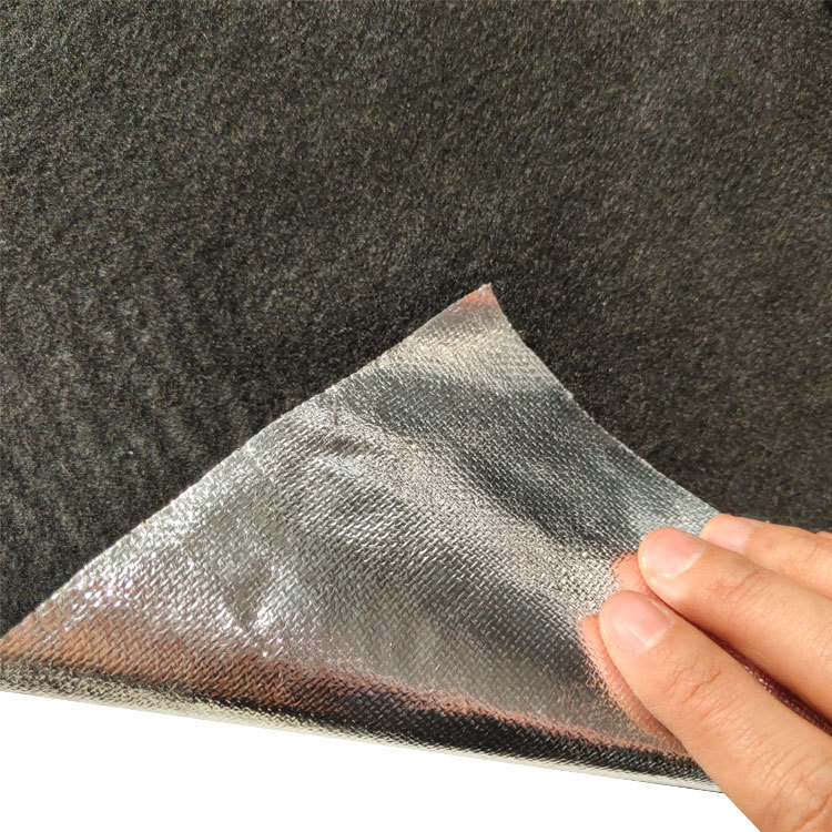 保温鞋材毛毡 鞋帮用铝箔保温棉 铝箔针刺棉 8mm铝膜保暖棉