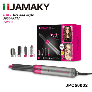 Jakamy Home Hair Straightening Comb Set Multifunctional Hair Care Hot and Cold Wind Curling Straight Dual-Use Curling Iron Wind Comb