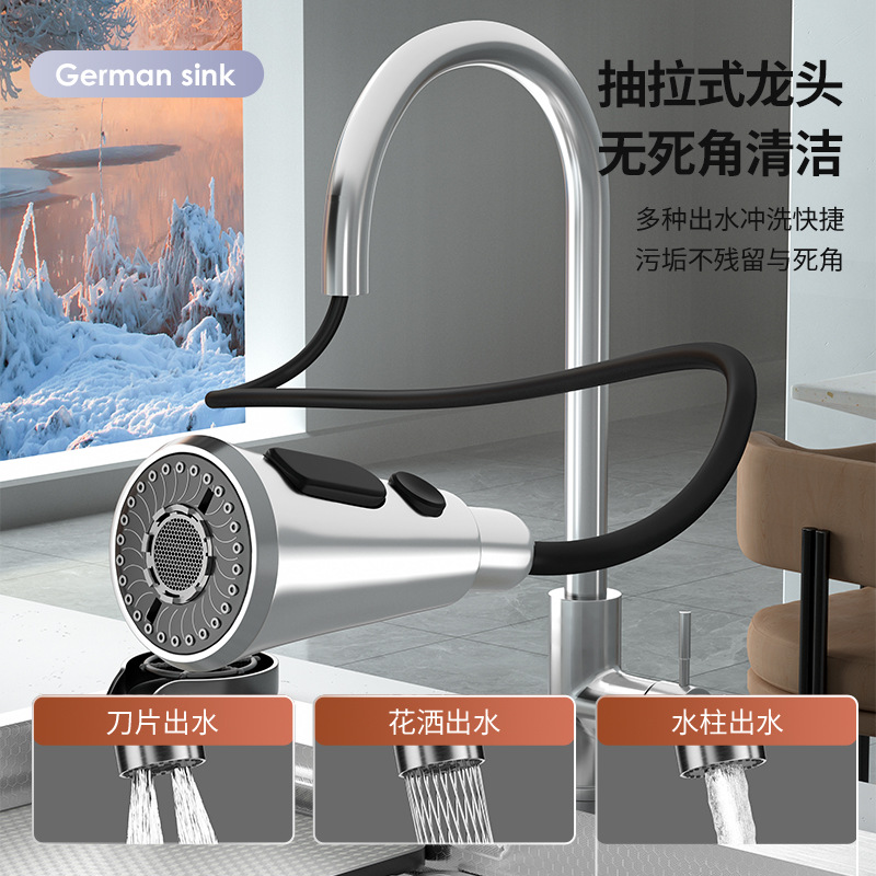 Gewei espesado panal sus304 acero inoxidable gran fregadero de un solo tanque doméstico estampado cocina lavabo de platos lavabo