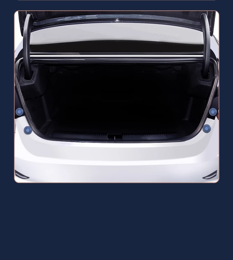Door shock absorber cushion car anti-collision strip rearview mirror bumper rubber strip rubber pier thickened door closing anti-vibration gasket