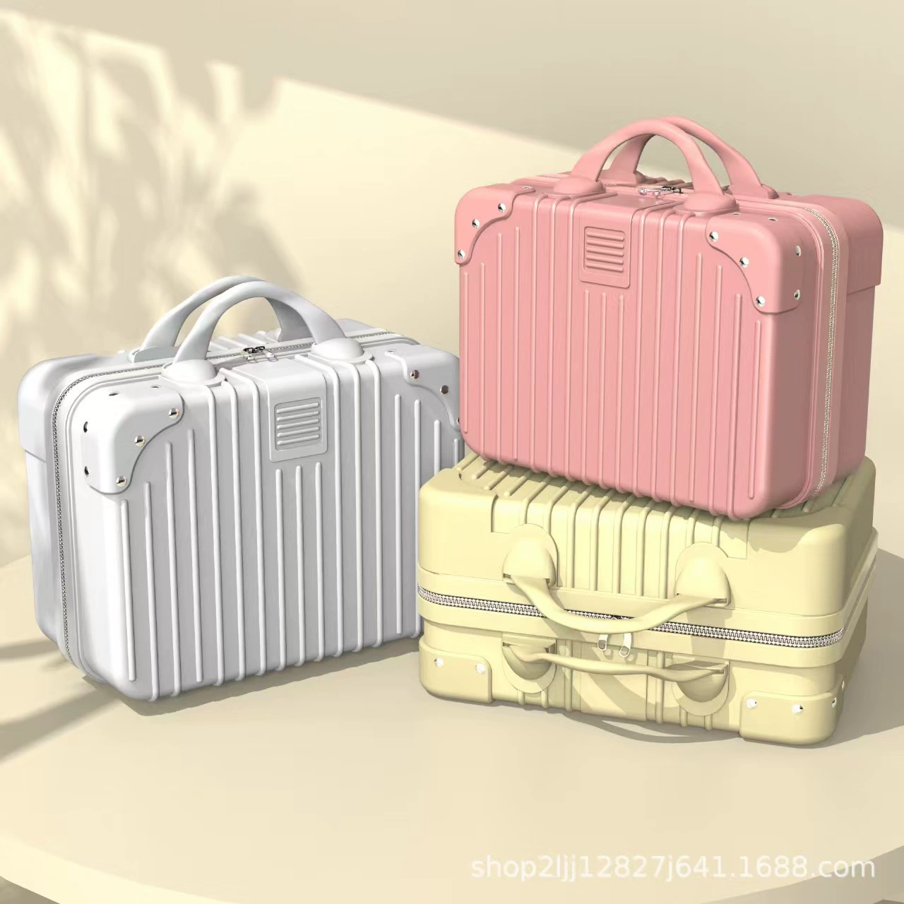 Ретро ручная коробка маленький чемодан косметическая сумка с ручной подарочной коробкой для путешествий 14 дюймов