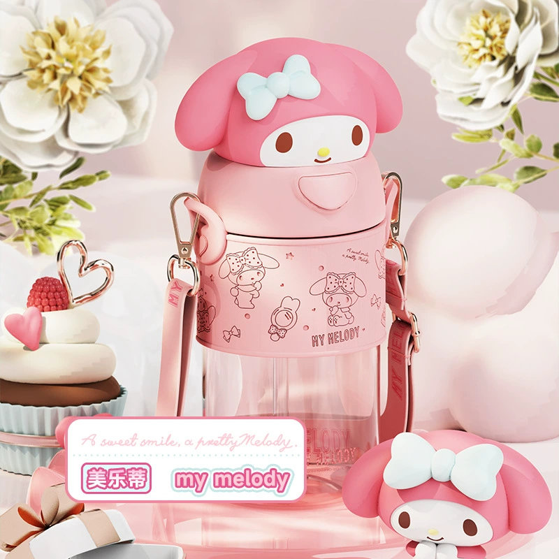 Подлинная лицензия Sanrio: игрушечная кружка Space Kurome для детей и учащихся, новая популярная пластиковая кружка 2024 года