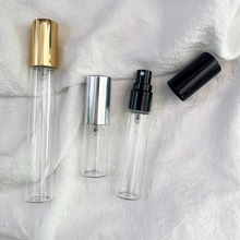 现货10ml香水方形小容量玻璃喷雾瓶便携式圆形化妆品小样空瓶