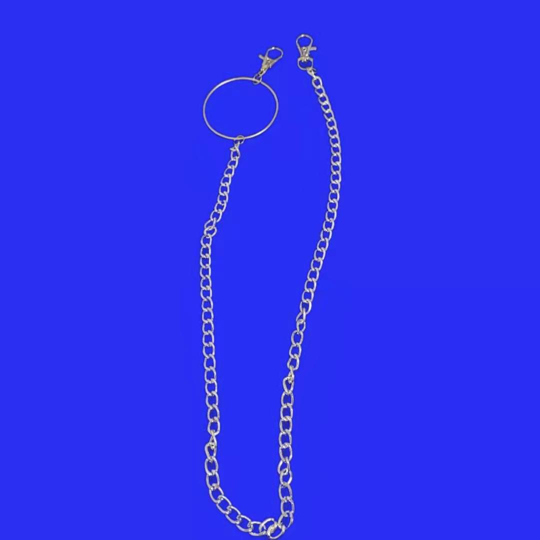 Rock Circle Men And Women Hip Hop Punk Metal Ring Pants Waist Chain Trendy Jeans Accessories Pendant_voghion.com