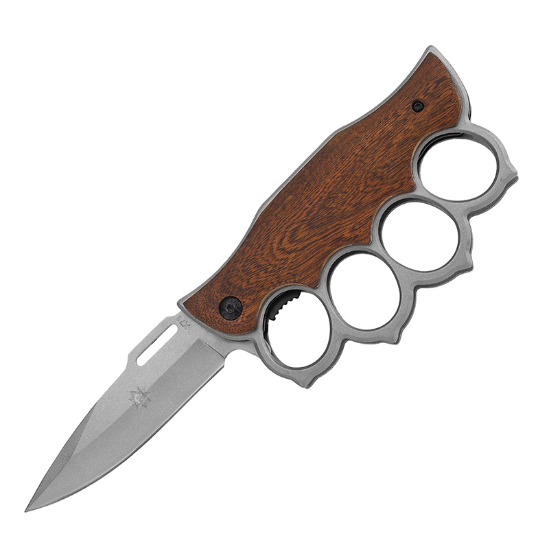 Cuchillo plegable multifuncional para exteriores Cuchillo de defensa personal Cuchillo de supervivencia salvaje para acampar