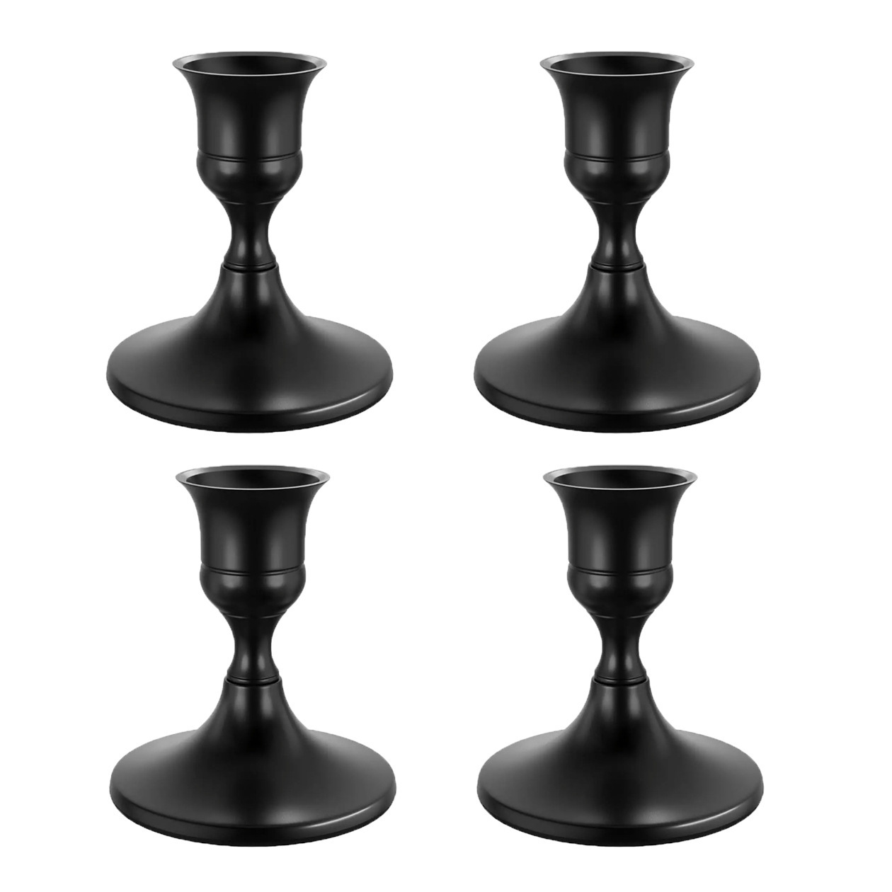 Adornos de candelabros pequeños simples de estilo europeo Navidad San Valentín luz de velas Cena Sentido de ambiente Candelabros Decoración de bodas