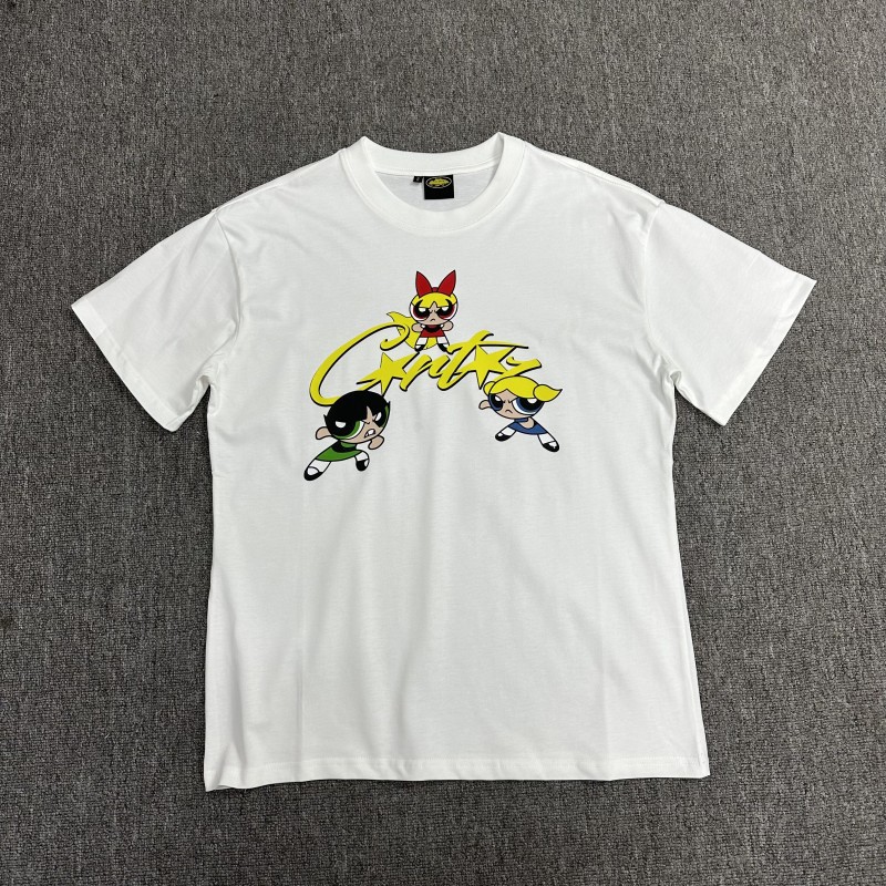 Comercio exterior al por mayor Alcatraz Basic Series C0rteiz Phantom Letter Logo Camiseta impresa Traje de pareja