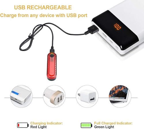 Mountain Bike Riding Equipment USB Bicycle Charging Tail Light Amazon Bicycle 056 Night Riding Warning Light