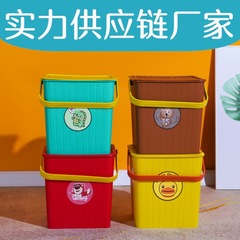 多機能蓋付き収納桶を厚くした四角い釣り桶の手提げ式収納桶の浴室の風呂桶の収納腰掛け