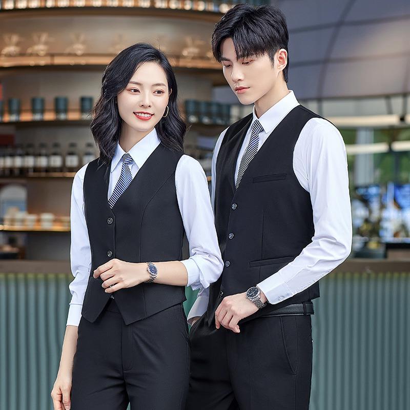 男女同款职业西装马甲商务办公职员工作服西服套装马甲工厂现货