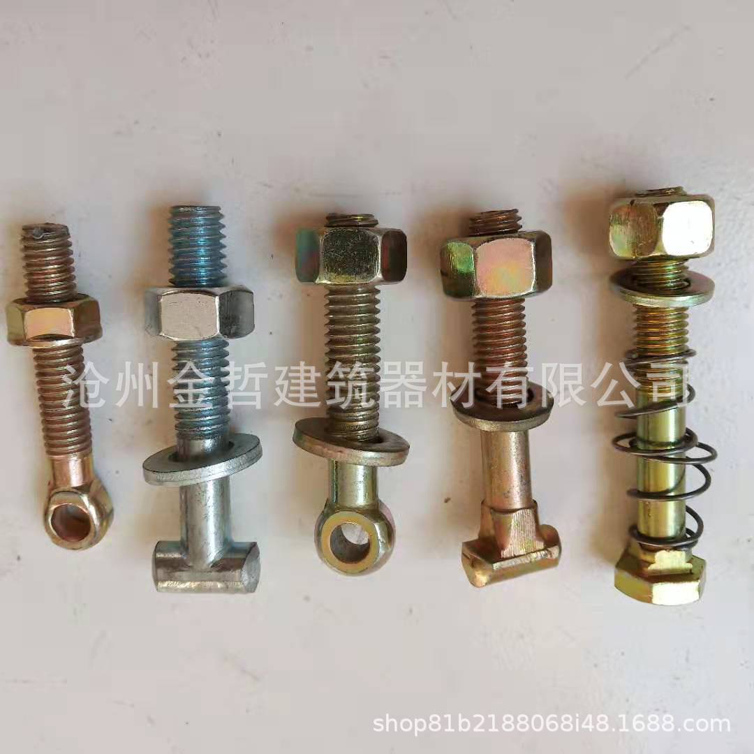 厂家批发扣件螺丝 建筑扣件螺栓 丁字丝扣件螺栓 脚手架扣件螺丝