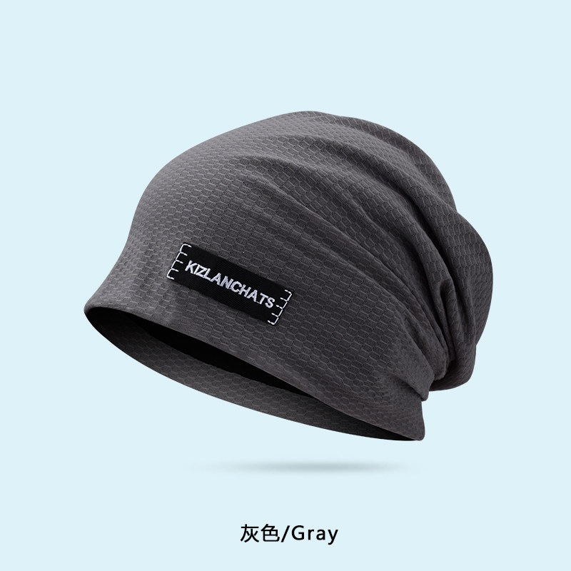 Nuevo sombrero de verano gorra fría delgada manga de seda de hielo secado rápido transpiración deportiva turbante de correr sombrero de dormir protector solar