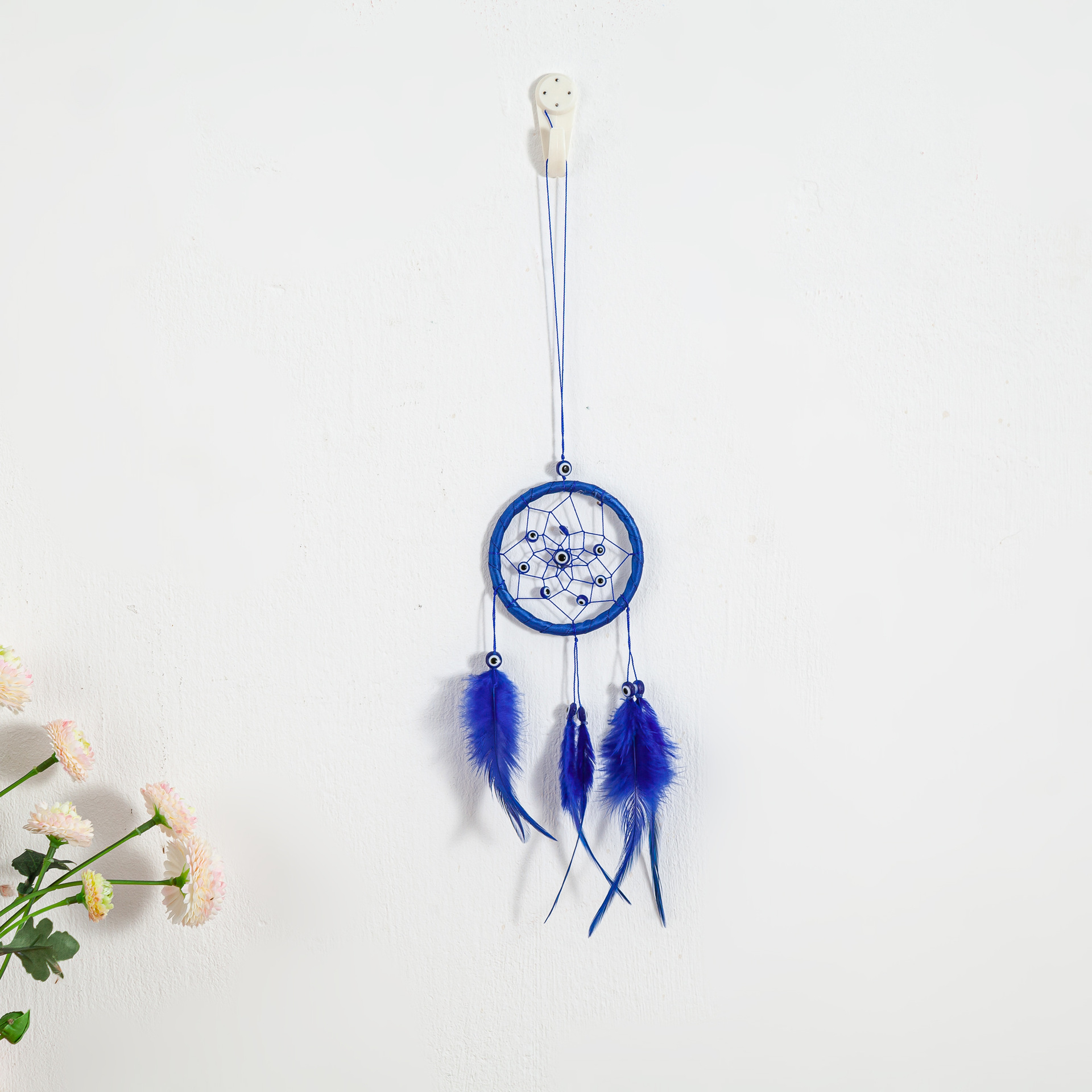 Transfronterizos de automóviles dreamcatcher red colgante bolsas decoración colgante decoración de automóviles plumas pequeños colgantes regalos de vacaciones