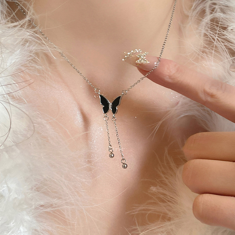 11g Weight Necklace Classification Lady Sweet Butterfly Metal Wholesale Necklace