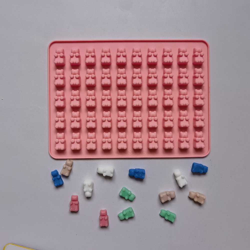 50 Lian Bear Chocolate 300 Molde de silicona Pudín Molde de postre Decoración de pasteles Utensilios para hornear de cocina