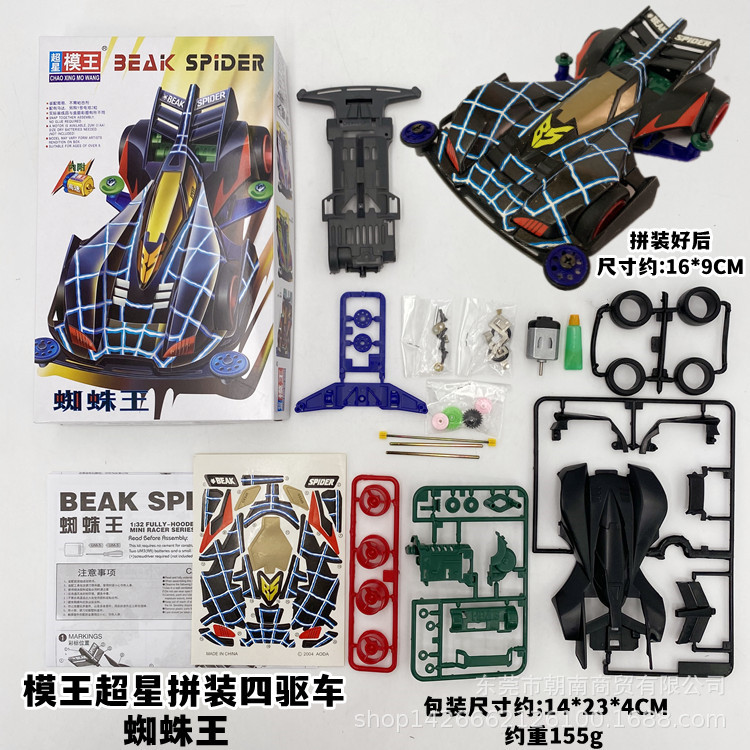 Model King assembled racing car-Spider King